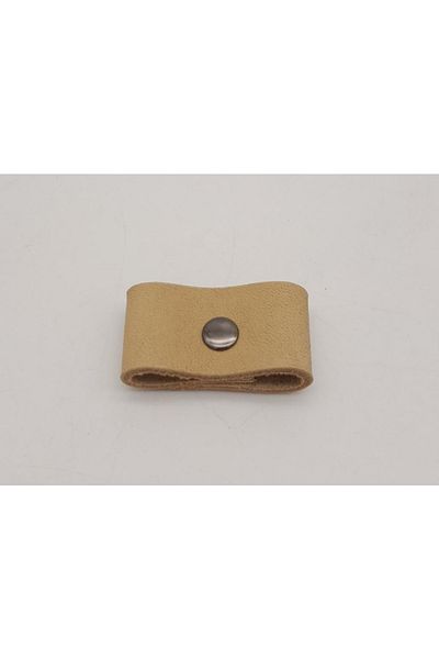 angel çanta aksesuar Raw Natural Color Genuine Leather Gather Smoked Metal