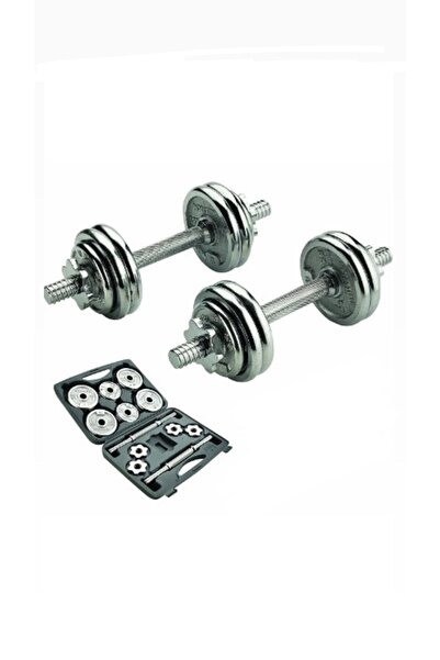 pekial Ckspor 15 Kg Krom Dumbell Seti Çantalı Döküm Plaka Dambıl Seti Cks15