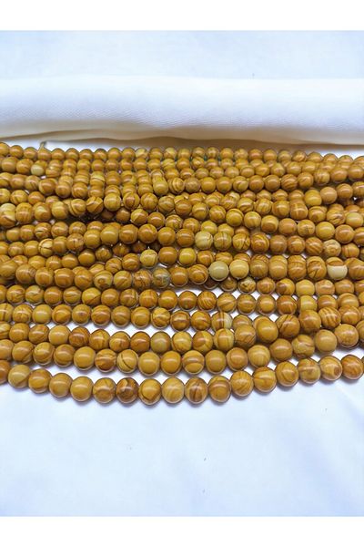 DOĞAL TAŞ CENNETİ Wood Casper 8 Mm String (certified)