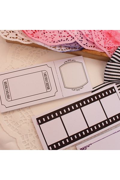 baddin aksesuar 2 Pieces Bullet Journal Film Strip and Vintage Model Tt Mame Pad