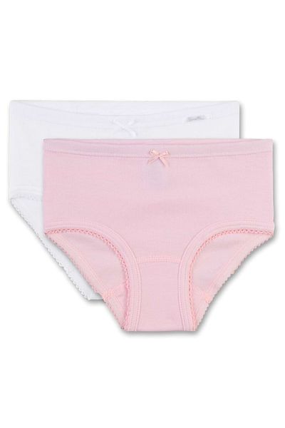 Sanetta Mädchen 2er Pack Hipslip - Slip, Unterhose, einfarbig