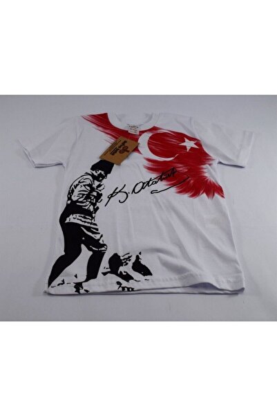 Lollico T-shirt με λευκή σημαία για αγόρια με Εμπριμέ Atatürk