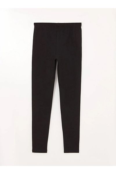 LC Waikiki Colanți lungi pentru fetiță, din bumbac, Lcw Kids Basic, cu talie elastică