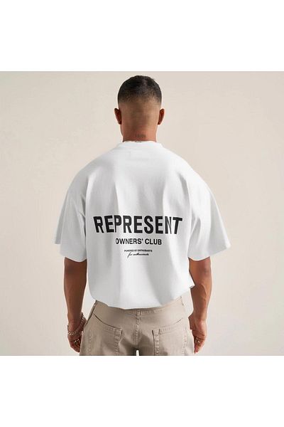 MOONBULL Weißes Present-Oversize-T-Shirt für Herren