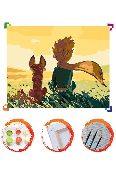 PlusHobby Sb88 Küçük Prens Sayılarla Boyama Seti 40x50cm Tuval