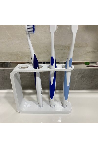 Root Made Toothbrush Stand 4-Piece Toothbrush Organizer Bathroom Organizer