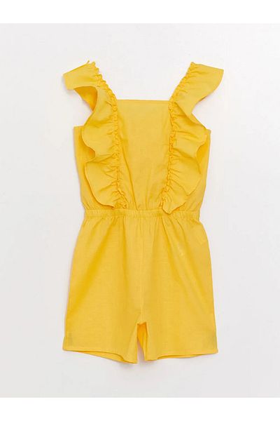 LC Waikiki Lcw Kids Square Collar Girl's Jumpsuit