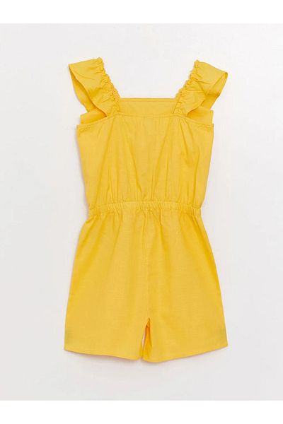 LC Waikiki Lcw Kids Square Collar Girl's Jumpsuit