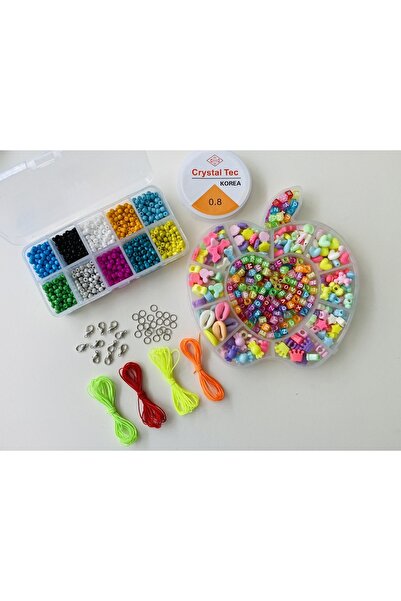 yağmur gökçe No:160 Elma Kutu Figurine pentru copii și margele cu litere și 1...