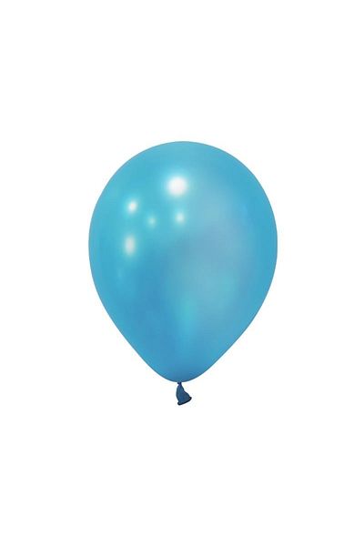 asöy Metallic Light Blue Balloon 10 Pieces 12 Inch Standard Size 30 Cm Metallic Colored Party Balloon Birthday