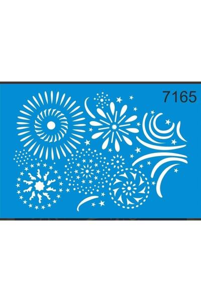 DERYA DESİNG ART Mixed Pattern Stencil Template St7165 30X30Cm