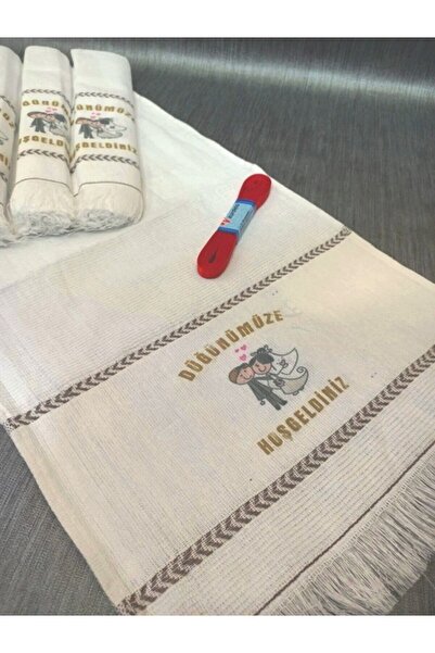 yörük tuhafiye Wedding Towel, Car Towel, Convoy Towel, 12 Pieces, and 1 Ball Ribbon School Towel,