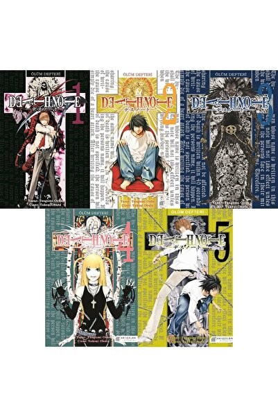 Akıl Çelen Kitaplar En Çok Okunan Seri Death Note-ölüm Defteri Seti Ilk 5 Kit...