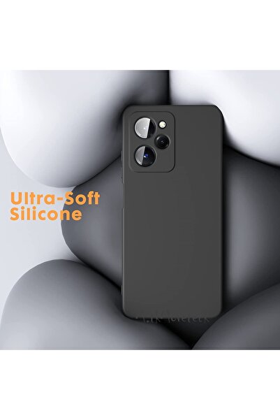m.tk moveteck Xiaomi Poco X5 Pro 5g Compatible Case Soft Soft Matte Silicone + 9H Screen Protector Set Camera Protruding