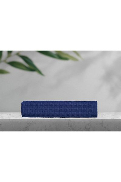 Lucy and Home Πετσέτα 100% βαμβακερή Navy Blue Pique 60x110 cm