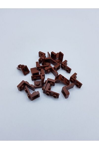 LEGO Original Custom Creator Reverse Connection Part Bracket 1 - 1 X 2 Brown 2 Pieces to Send