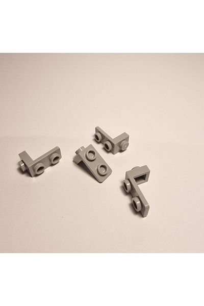 LEGO Original Custom Moc Creator Connection Part Bracket 1 X 1 - 1 X 2 Light Gray 2 Pieces Will Be Sent