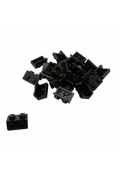 LEGO Original Custom Moc Creator Connection Part Bracket 1 X 2 - 1 X 2 Black 4 Pieces Will Be Sent