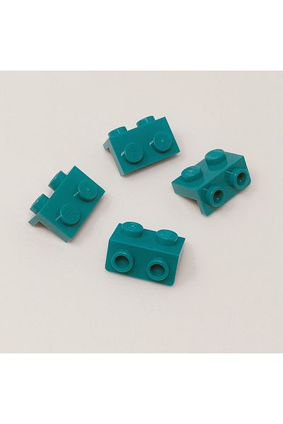 LEGO دعامة توصيل Moc Creator الأصلية المخصصة 1 × 2 - 1 × 2 باللون الفيروزي 4 قطع سيتم إرسالها