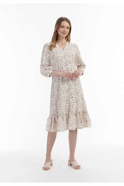 USHA Midikleid cu Blumenprint