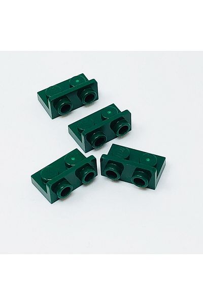 LEGO Original Moc Creator Reverse Connection Part Bracket 1 X 2 - 1 X 2 Dark Green 2 Pieces Will Be Sent