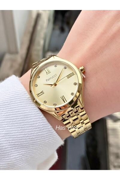 Ferrucci Kadın Kol Saati 2 Yıl Garantili Su Geçirmez Çelik Kordon Orjinal Ürü...