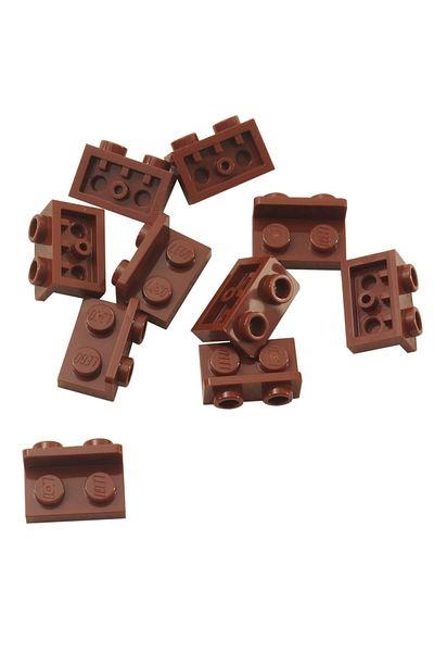 LEGO Original Moc Creator Reverse Connection Part Bracket 1 X 2 - 1 X 2 Brown 4 Pieces Will Be Sent