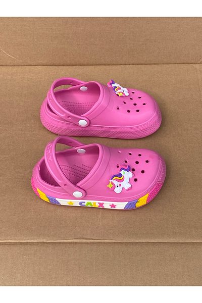 Calx Non-Slip Sole Children's Sandals Slippers with Unicorn Figure