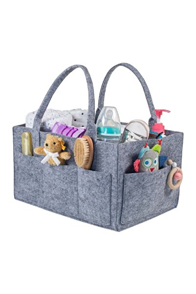 Felt Mother Baby Care Bag Organizer Organizer Grey