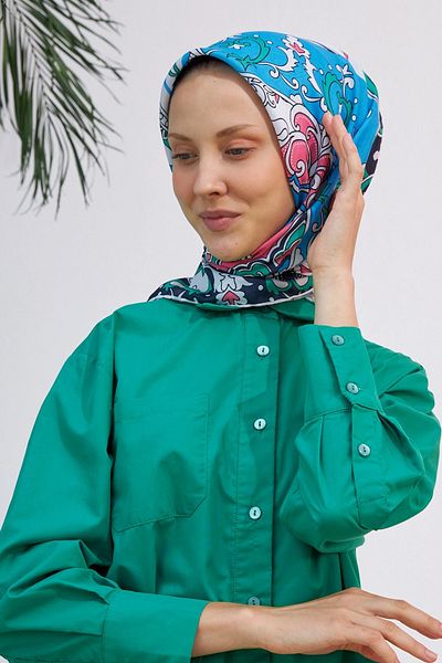 İpekhan Eșarfă subțire din bumbac cu model vintage