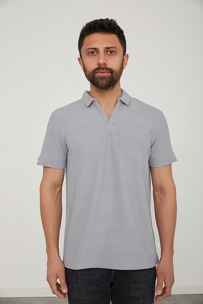 Cazador Ανδρικό μπλουζάκι Jazz 4231 Polo Neck Χωρίς κουμπί Lycra Micro