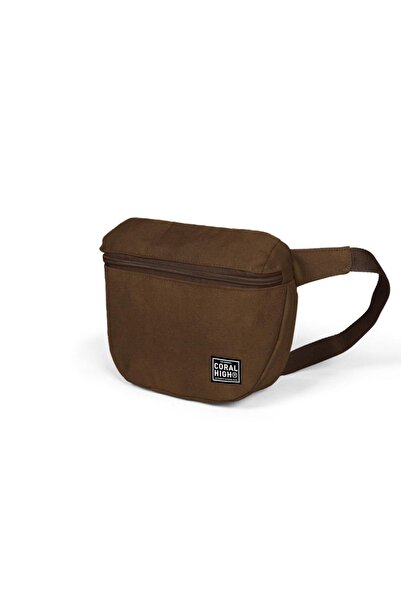 Coral High حقيبة خصر من الجلد الصناعي باللون البني 22655