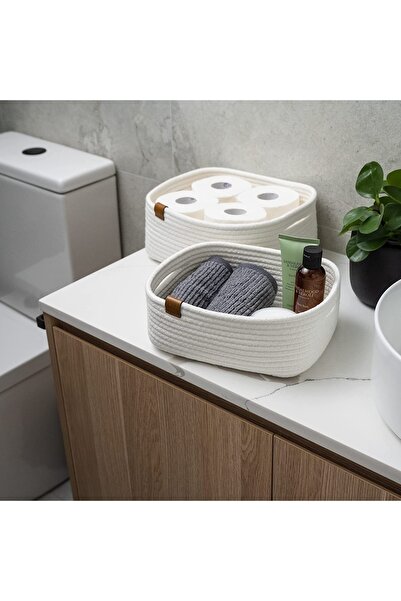 MaVaux Καλάθι από γιούτα Incienso ορθογώνιο 3 τεμαχίων