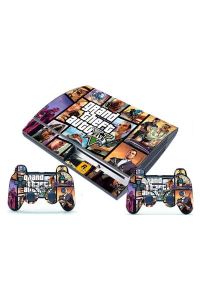 Sticker Market Ps3 Uyumlu Fat Kasa Gta Playstation Kaplama Sticker Seti