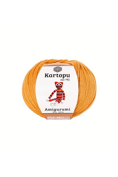 Kartopu Baby Amigurumi Mustard Yellow Hand Knitting Yarn K404