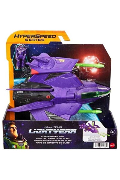 mattel Lightyear Zurg Savaş Uçağı Figürü (24 Cm), Zurg Figürü (6 Cm) Ile Özgü...