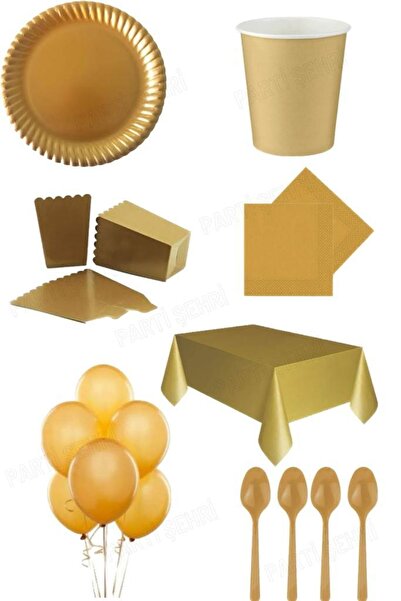 Süsleme Şehri Parti Set Karton Tabak Karton Bardak Çatal/kaşık Kullan At Masa...