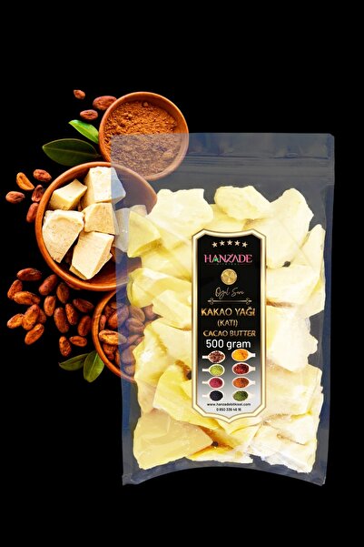 Hanzade Bitkisel Yenilebilir Saf Katı Kakao Yağı 500 Gr