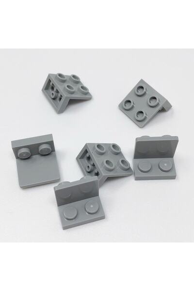 LEGO Creator Moc Ters Bağlantı Parçası Bracket 1 X 2 - 2 X 2 رمادي فاتح  سيتم...