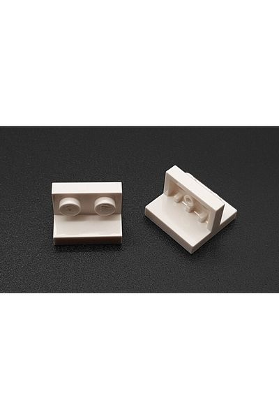 LEGO Original Creator Accessory Connection Part Bracket 2 X 2 - 1 X 2 White 2 Pieces Will Be Sent