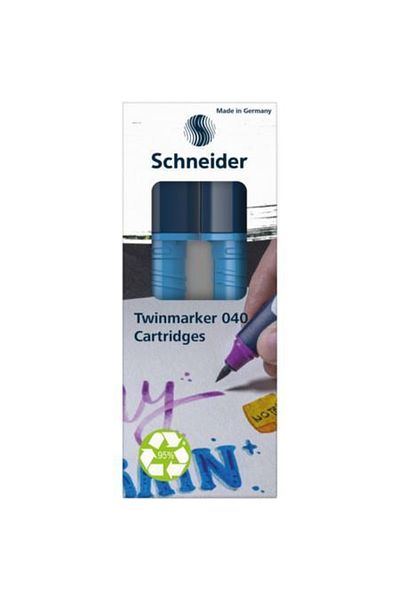 Schneider Pen Schneider Paint-IT 040 Twin Marker Cartridge 2 Pieces Midnight Blue