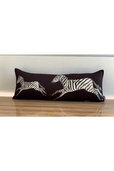 KIRLENTİM E712 Patterned Throw Pillow Cover with Bias on the Edges and Double...