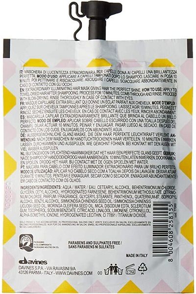 Davines Shine Repairing Hair Care Mask - Spotlight Circle 50ml 8004608258155