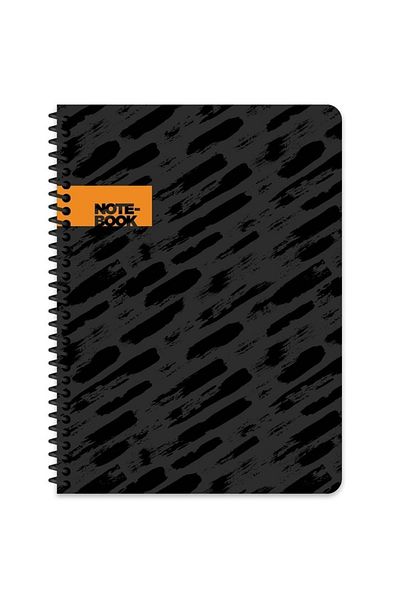 KESKİN COLOR 16x22 Cm 80 Sheets Unlined Flexible Cardboard Cover Ring Notebook 60 Grams White Page