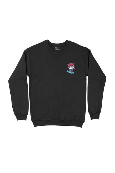 Cix Φούτερ με στάμπα Panda Pocket Design