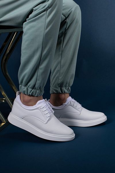 Riccon Herren Freizeitschuhe0012364 Gedruckt Weiß Weiß
