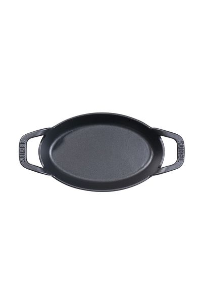 Sürel مقلاة صب بيضاوية حمراء مقاس 15x9 سم
