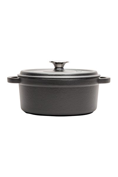 Sürel 24 cm Black Aroma Lid Round Deep Pot