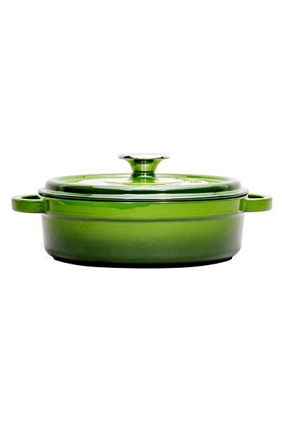 Sürel Aroma Lid Green Round Shallow Pot 24 Cm
