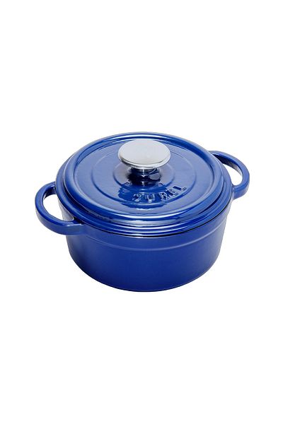 Sürel Aroma Lid Blue Round Cast Pot 20 Cm